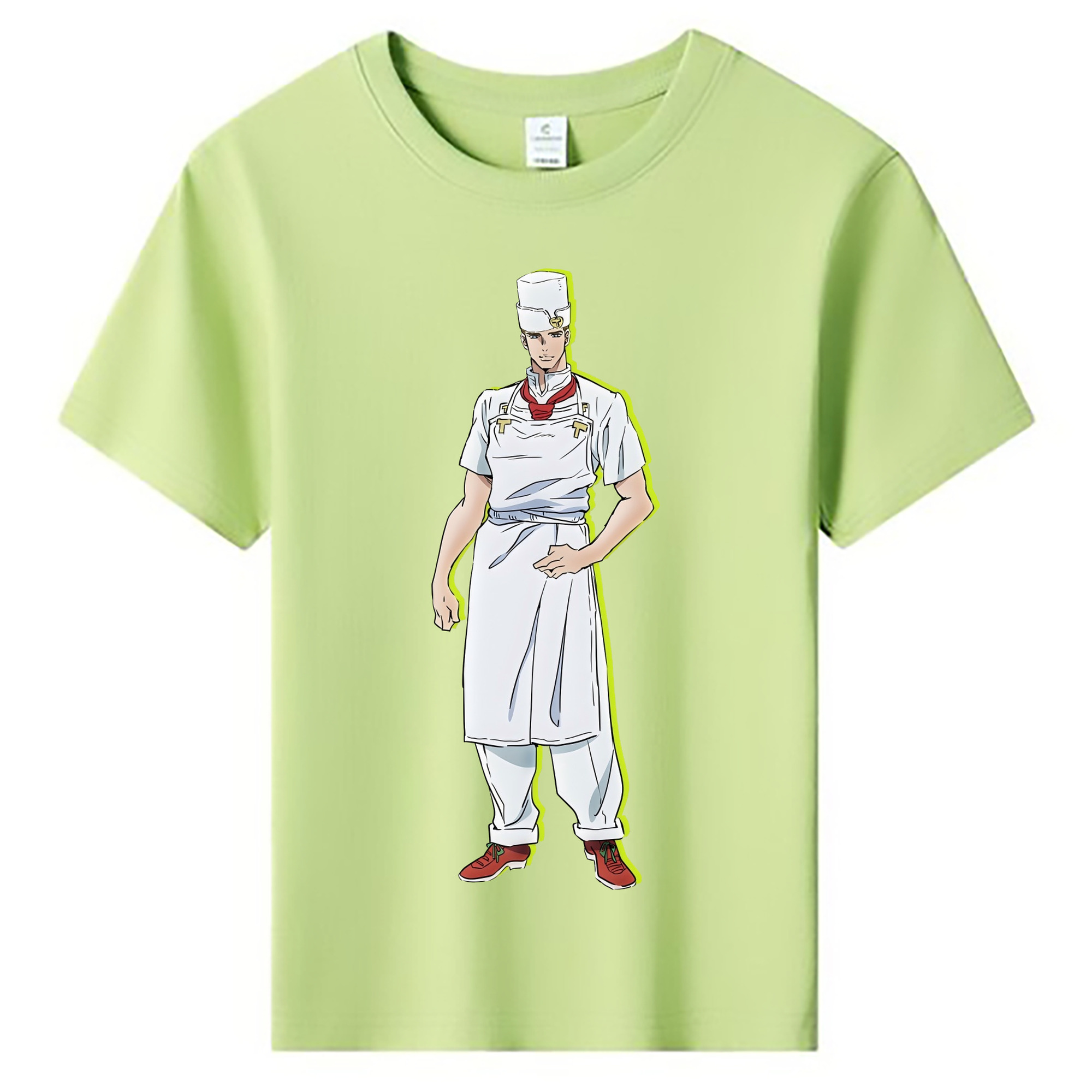（画像用） ジョジョの奇妙な冒険 Tonio Trussardi JoJo's Bizarre Adventure トニオ?トラッサルディ 綿100％キッズTシャツ（フロントプリント）